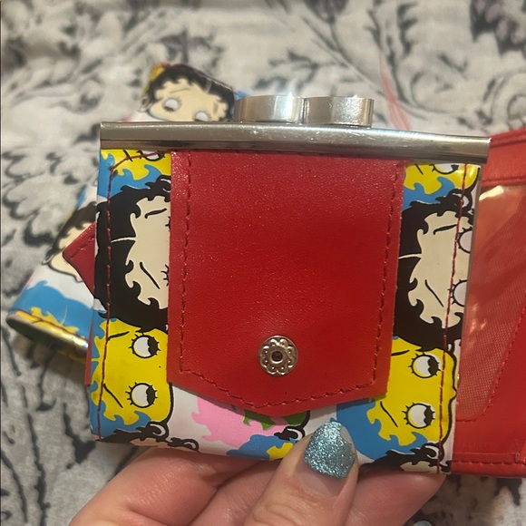 Y2K Vintage Betty Boop trifold wallet and coin purse pouch - Picture 10 of 12